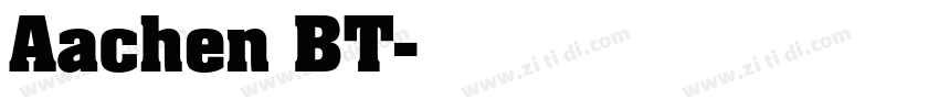 Aachen BT字体转换